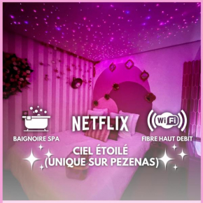 Romantic Room - Balnéo - Ciel Etoilé - Free Wifi - Netflix - Hyper Centre